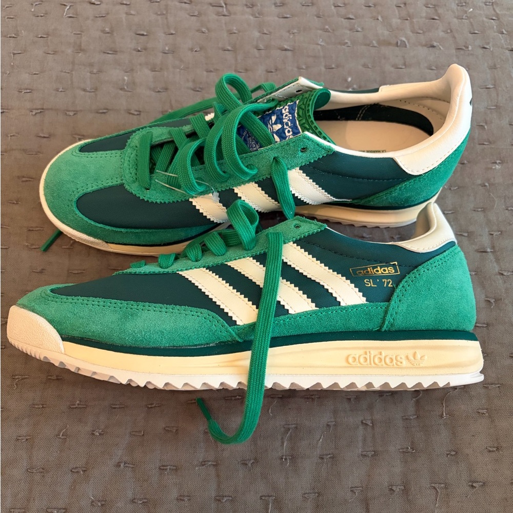 adidas SL 72 Men’s Green and White Retro Sneaker